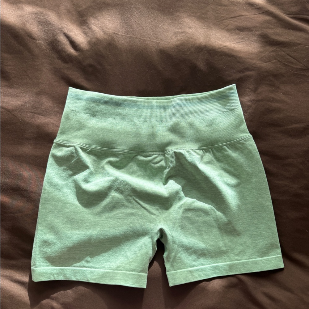 BuffBunny Light Green Bike Shorts